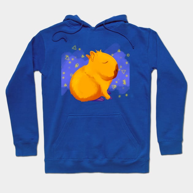 Funky Capybara Hoodie by radiochio